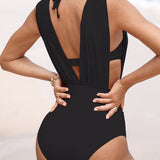 Francisca™ | Luxury Shaping Swimsuit with Deep V-Neck