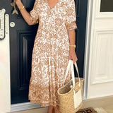 Keisha™ | Elegant V-neck Floral Print
