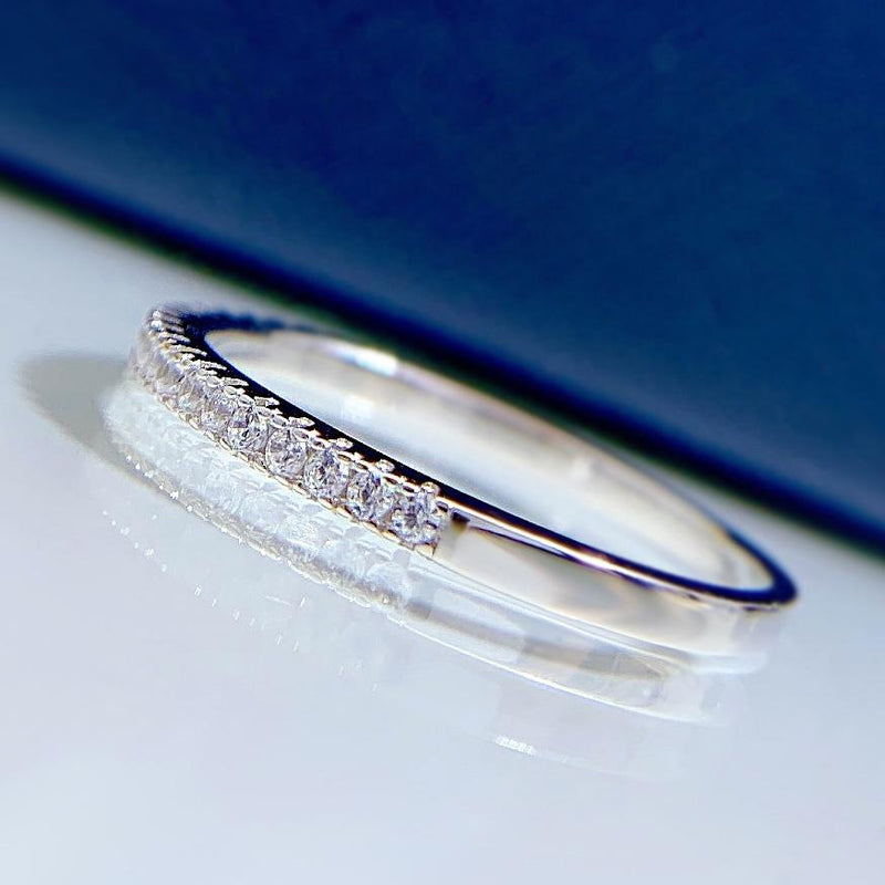 Alena – Slim Eternity Ring with Diamonds