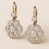 Vintage Mandala Magdalena Earrings with Crystals