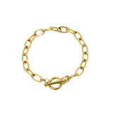 Tereza – Gold bracelet with double chain design.