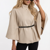 Elegant coat with belt