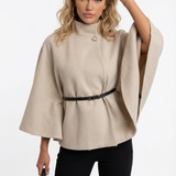 Elegant coat with belt
