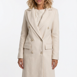 Long double-breasted coat