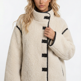 Wool jacket with black details