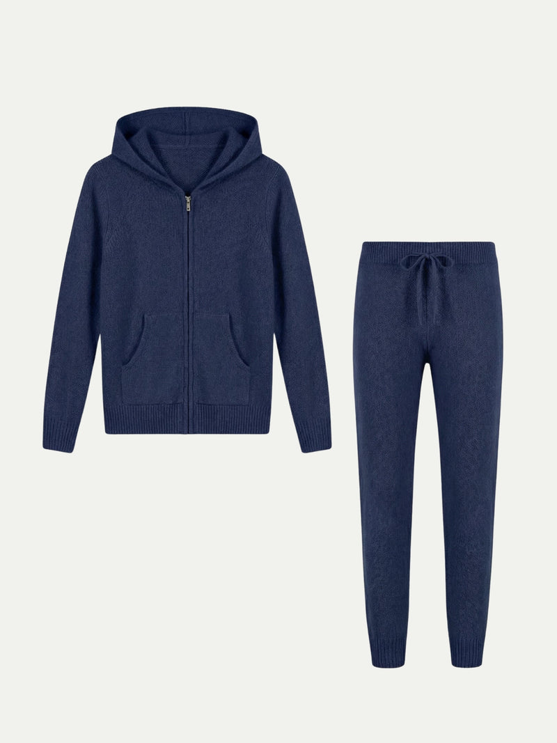 Navy Blue Hoodie Set