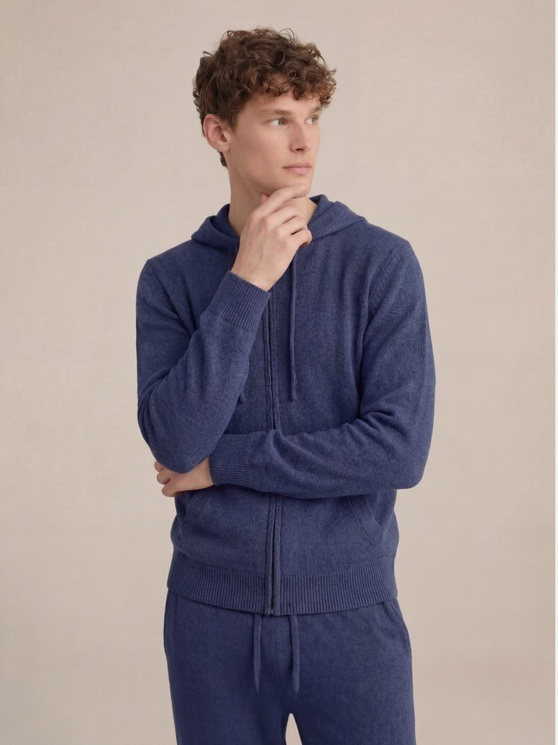 Navy Blue Hoodie Set