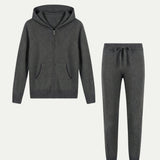 Dark Gray Hoodie Set