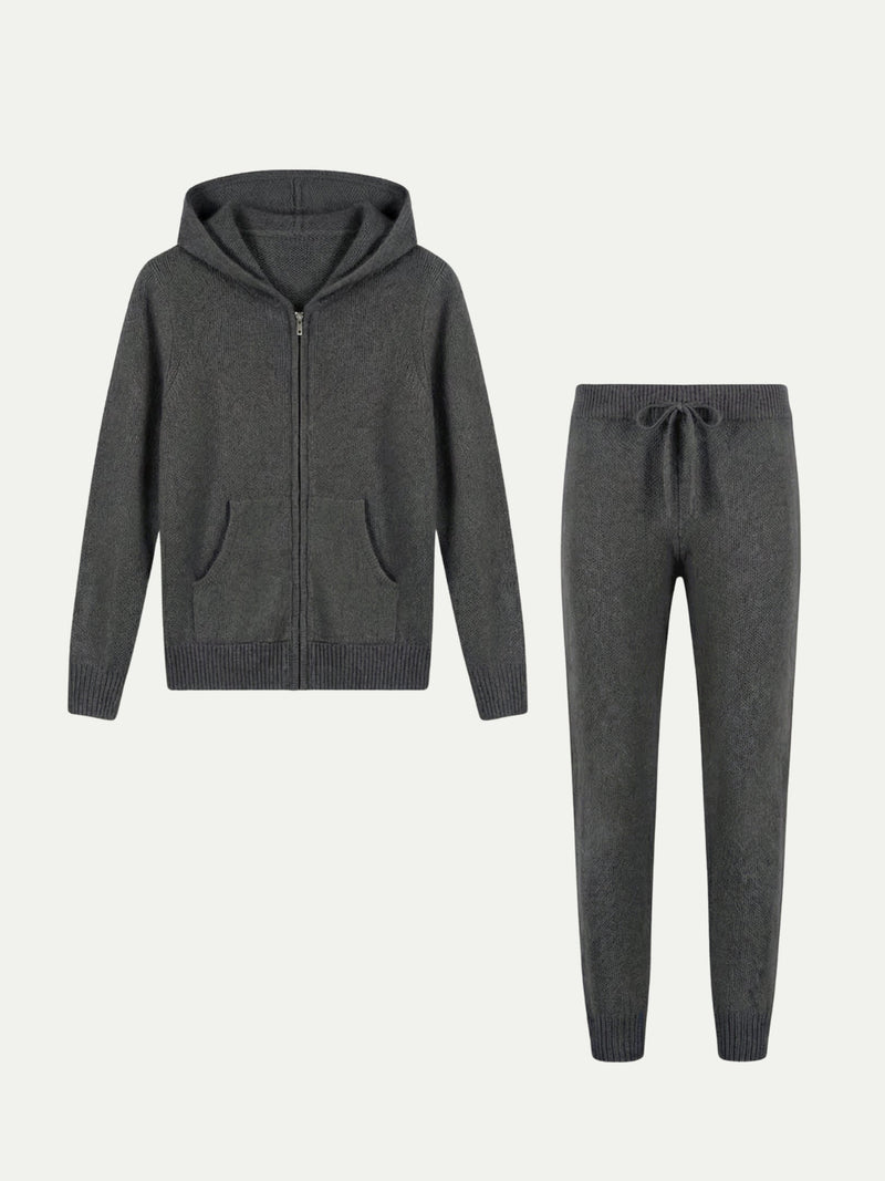 Dark Gray Hoodie Set