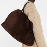 Leather tote bag
