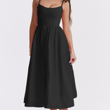 Estela | Elegant Summer Corset Midi Dress