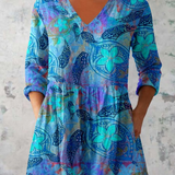 Claudia | Lange Blouse met V-Hals