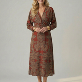 Lune™ | Natural Wrap Midi Dress