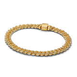 REALISTIC | Cuban Pavé Bracelet Gold