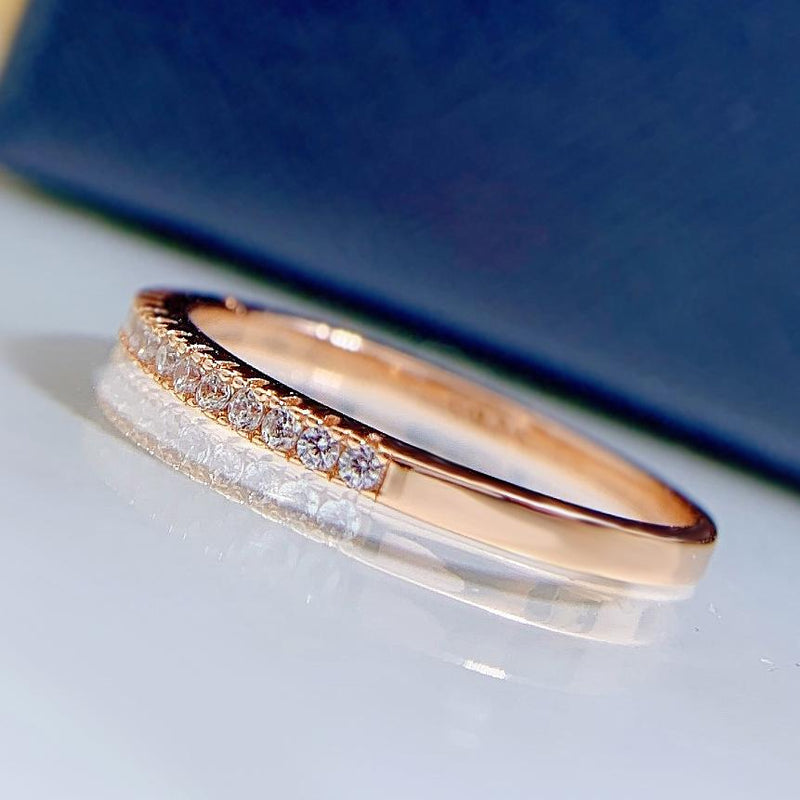 Alena – Slim Eternity Ring with Diamonds
