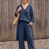 Onyx™ | Loose Tunic and Wide Leg Pants Set