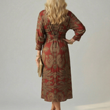 Lune™ | Natural Wrap Midi Dress
