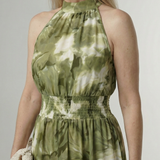 Sylin™ | Gathered Halter Midi Dress
