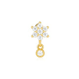 Eva-Marie – Elegant gold earrings with a fluid design.