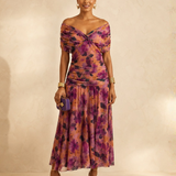 Amber | Long Dress with V-Neckline