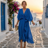 Helena - Dress with Wide V-Neck
