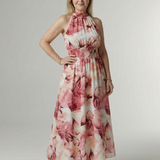 Sylin™ | Gathered Halter Midi Dress