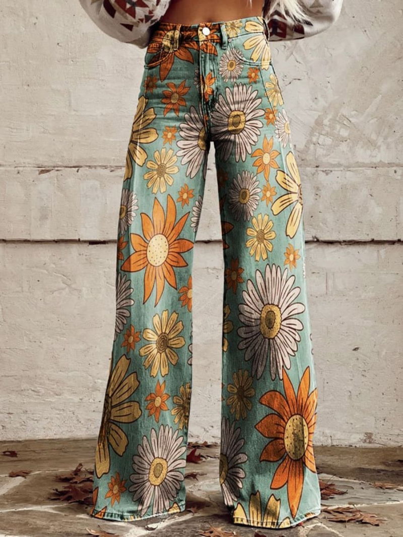 Cirilla™ | Floral Palazzo Pants