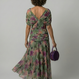 Calen™ | Flowing Midi Dresses with Off-the-Shoulder Design