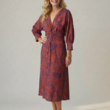 Lune™ | Natural Wrap Midi Dress