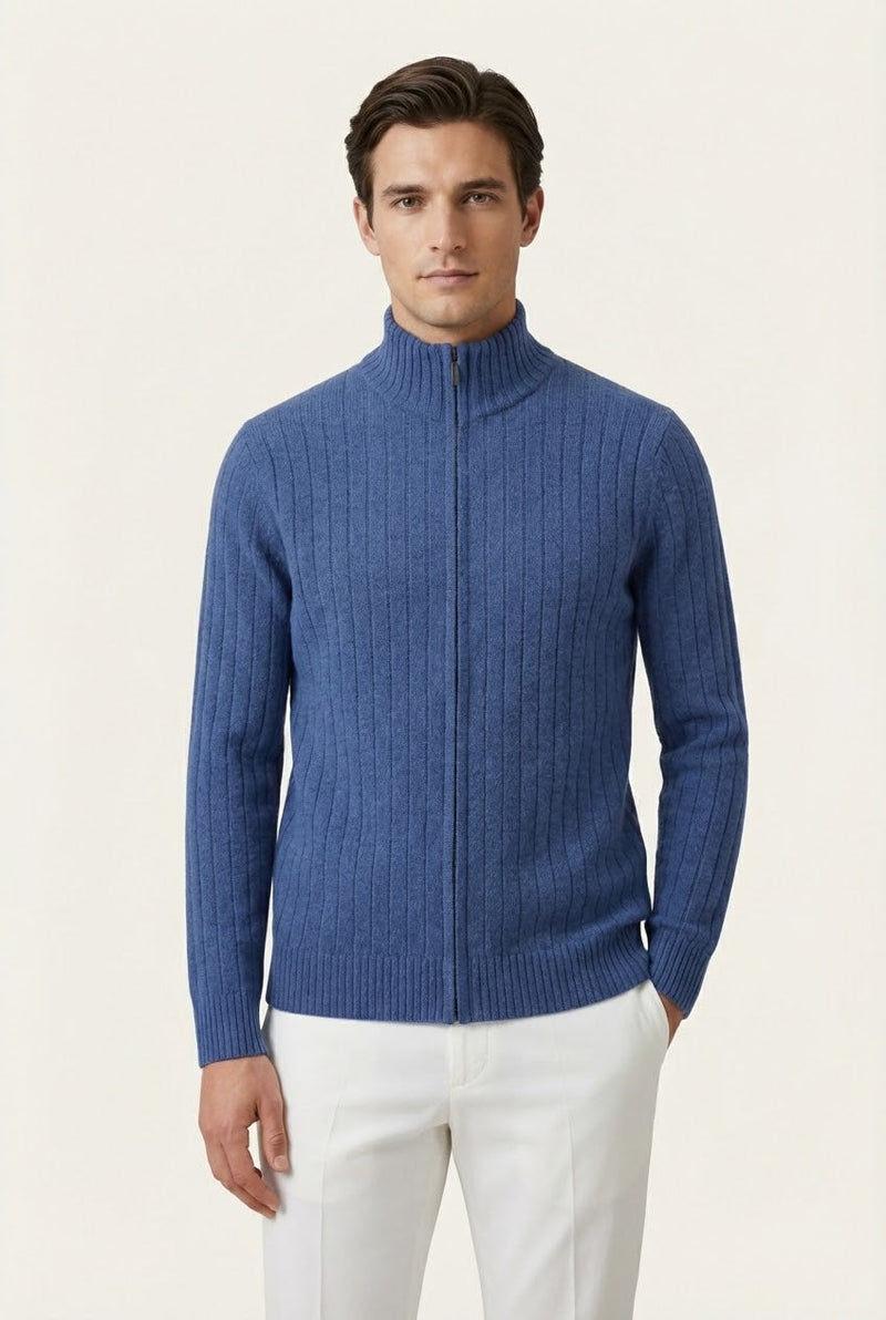 Léon Light Blue Rib Vest