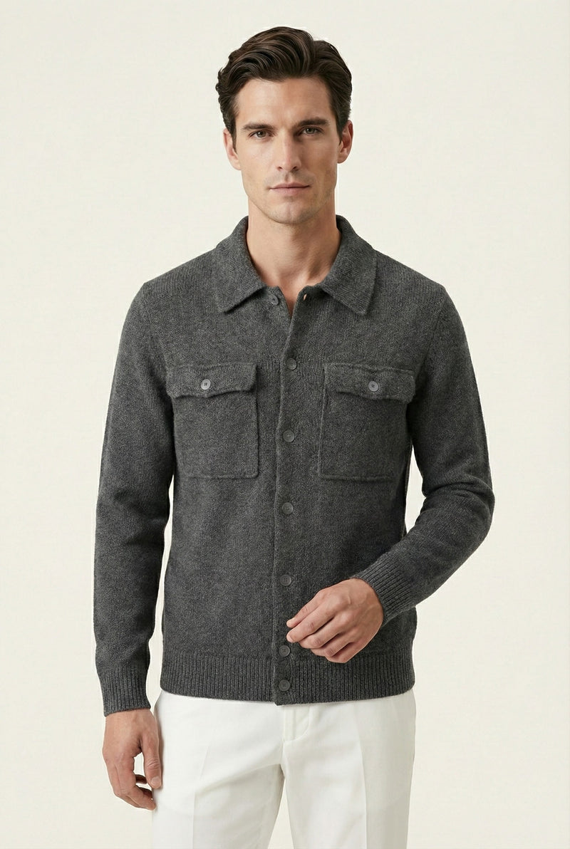 Santio Grey Knit Vest