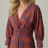 Lune™ | Natural Wrap Midi Dress