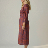 Lune™ | Natural Wrap Midi Dress