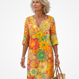 Anabela | Vibrant Floral Maxi Dress