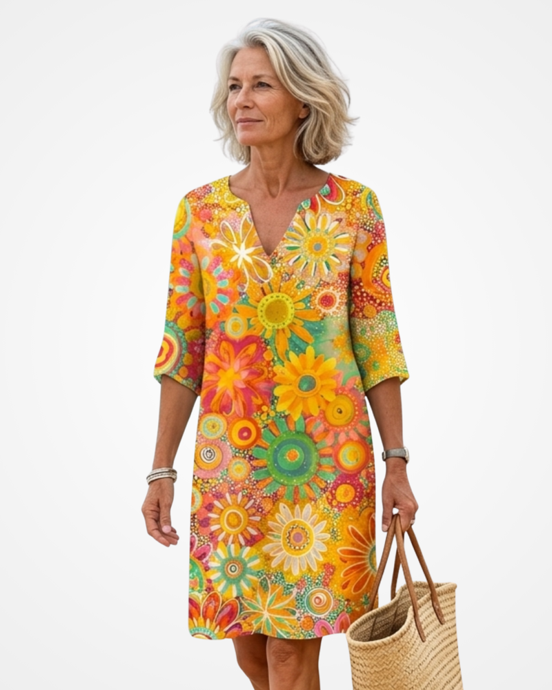 Anabela | Vibrant Floral Maxi Dress