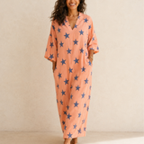 Selma Coral Stars Kaftan