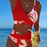 Marta™ | Contrast Floral Bikini Roos