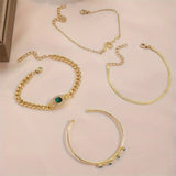 SERPIA | Set of Gold Bracelets