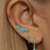 Gold earrings with elegant Victorian design-Anna.