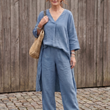 Onyx™ | Loose Tunic and Wide Leg Pants Set