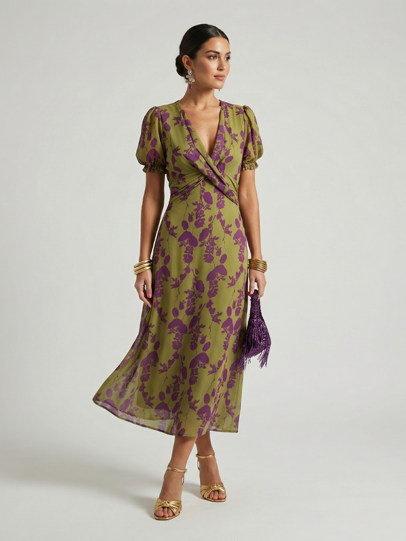 Virel™ | Relaxed Floral Midi Dress