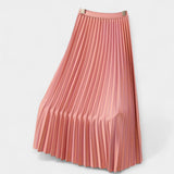 Satin Pleated Skirt