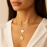 Sofie – Multilevel Silver Collar
