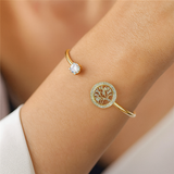 Sarah - Adjustable Bracelet with Tree of Life Design