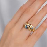 Marie - Vintage Evil Ring with Zirconia