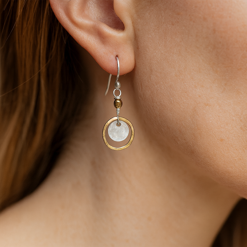 Kristýna - Vintage Earrings in Gold and Silver