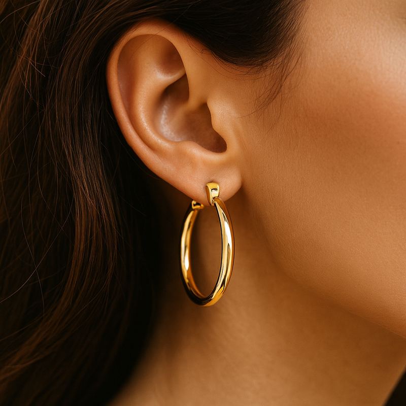 Liliana – Large Golden Earrings