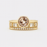 Colette - Set of rings in golden crystal