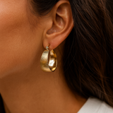 Karina – Silver Earrings with Clear Crystal