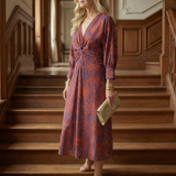 Lune™ | Natural Wrap Midi Dress